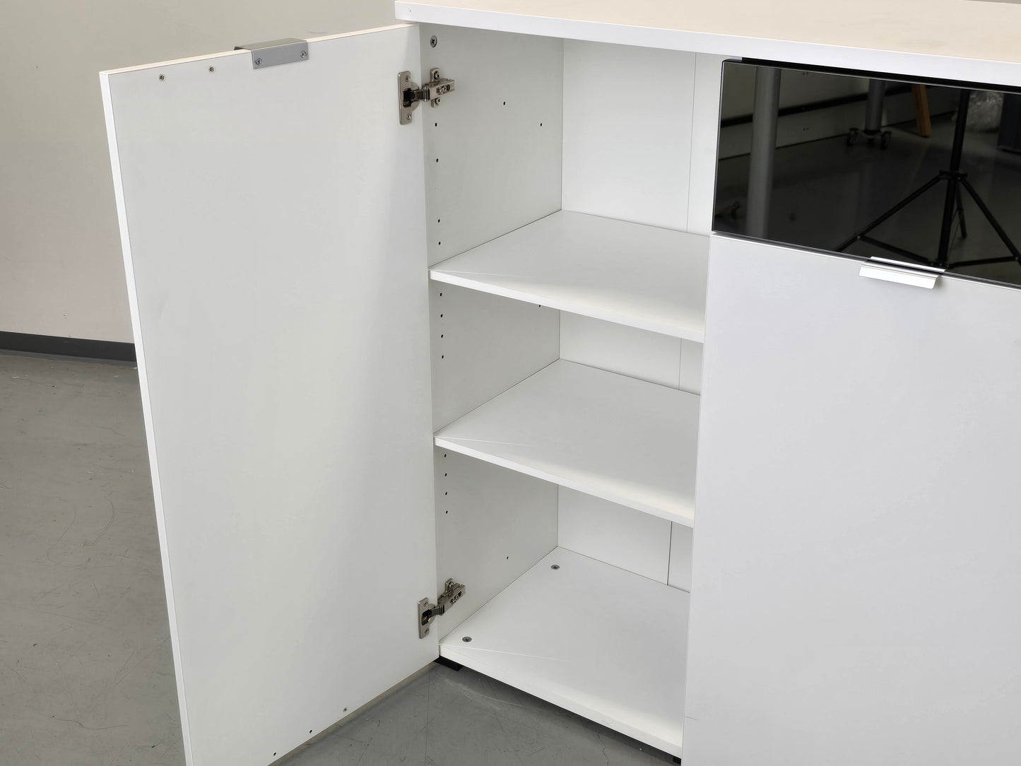 HIGHBOARD WEISS Sideboard Kommode Schrank Anrichte Spiegel modern