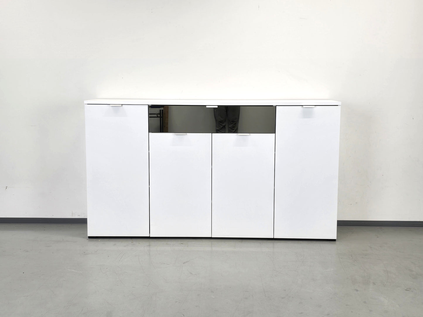 HIGHBOARD WEISS Sideboard Kommode Schrank Anrichte Spiegel modern