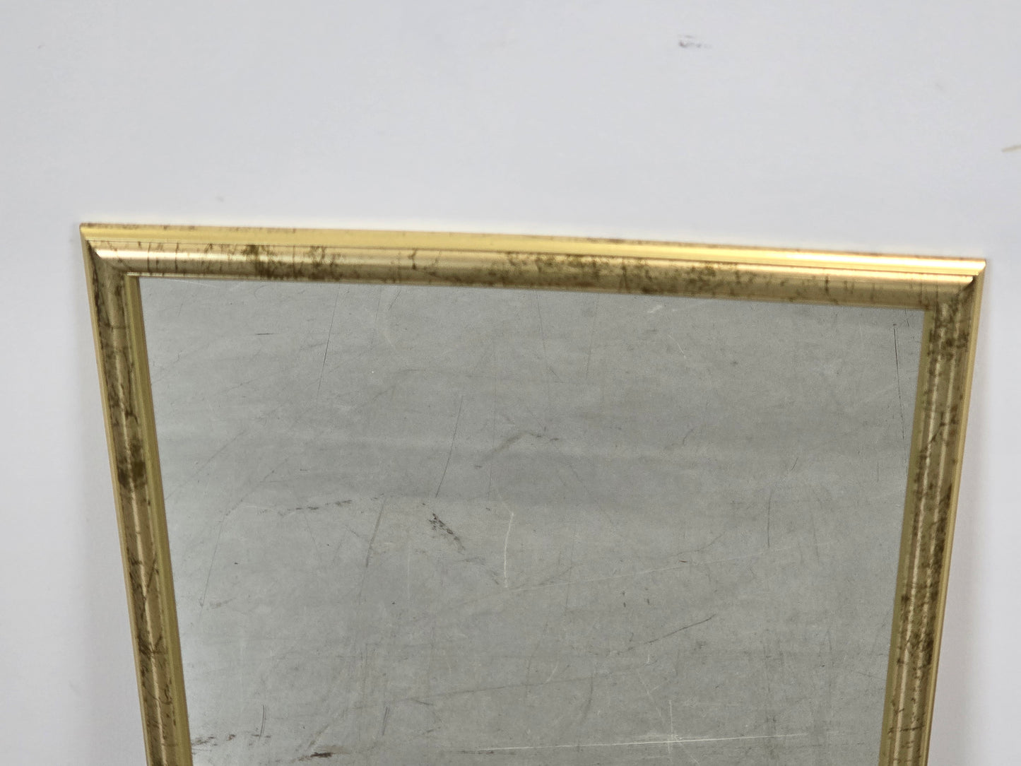 VINTAGE WANDSPIEGEL Gold Spiegel Holzrahmen Mid Century Hollywood Regency 60s