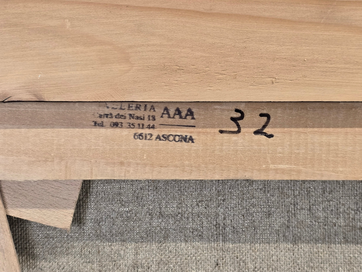 MONOGRAMMIST AS Ölgemälde Ascona Lago Maggiore Tessin Bild groß eingerahmt