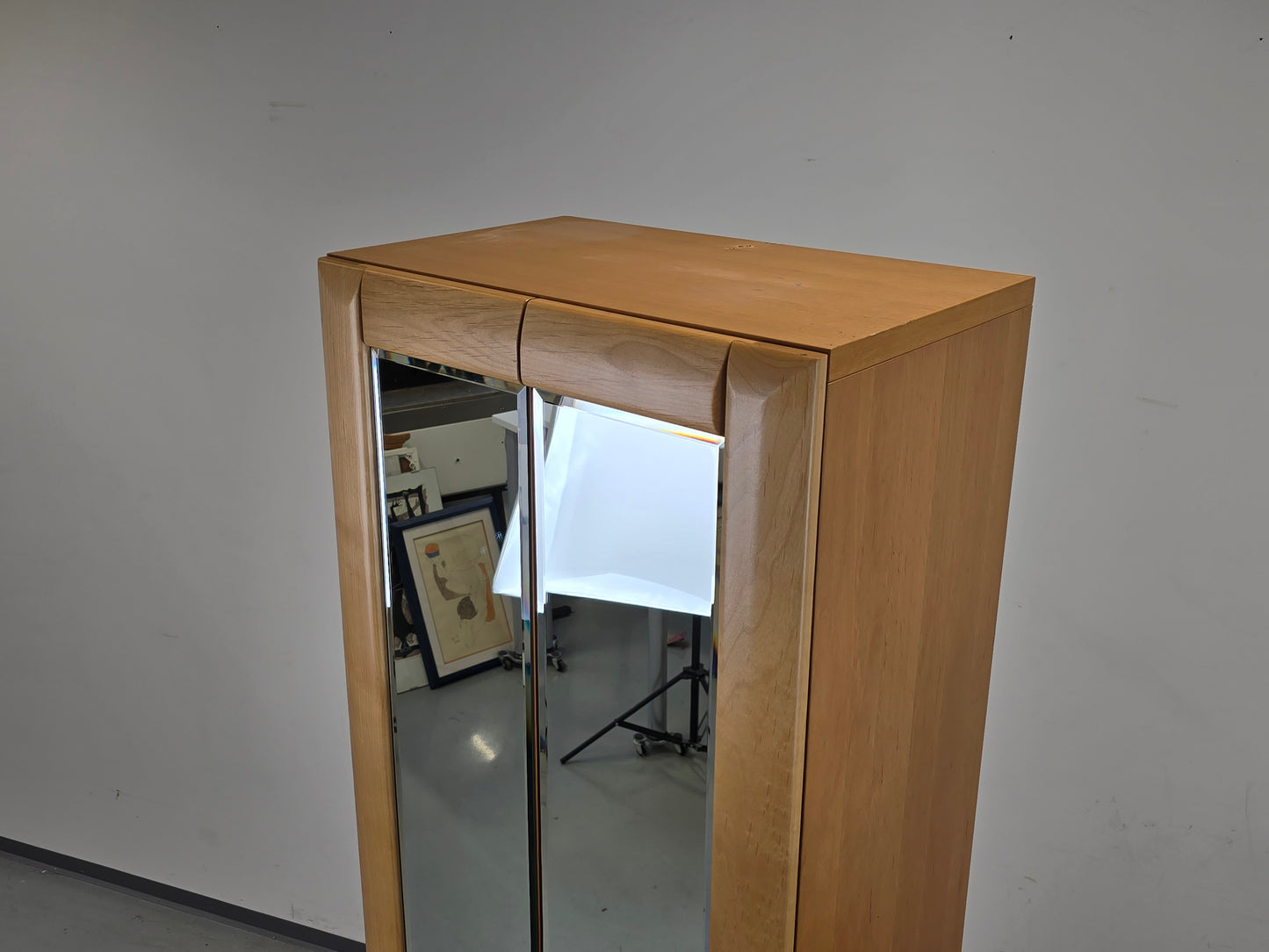 HOLTKAMP DESIGNER Garderobenschrank Spiegel Spiegelschrank Buche Dielenschrank