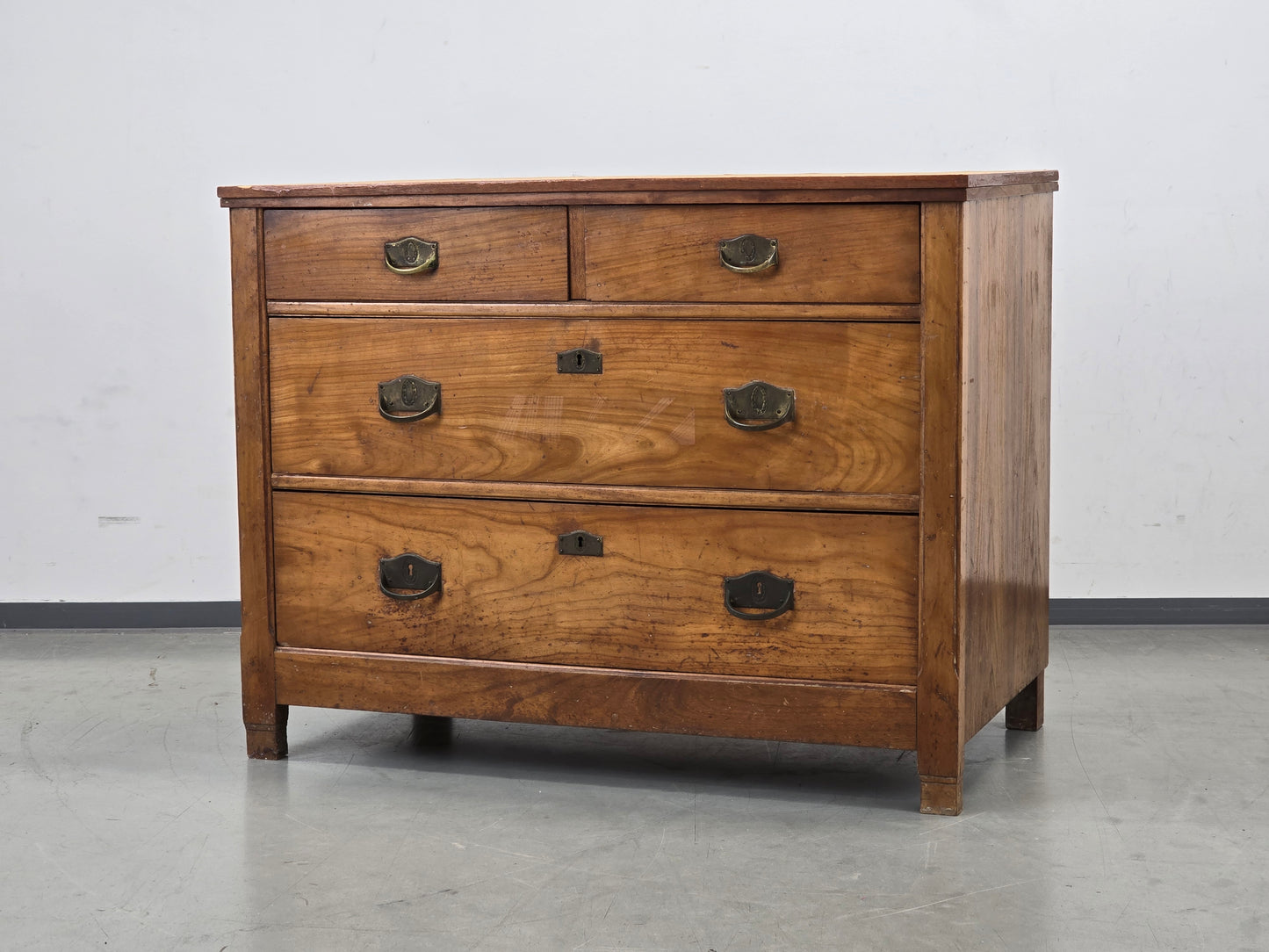 ANTIKE KOMMODE Biedermeier Holz Schubladen Schrank Vintage