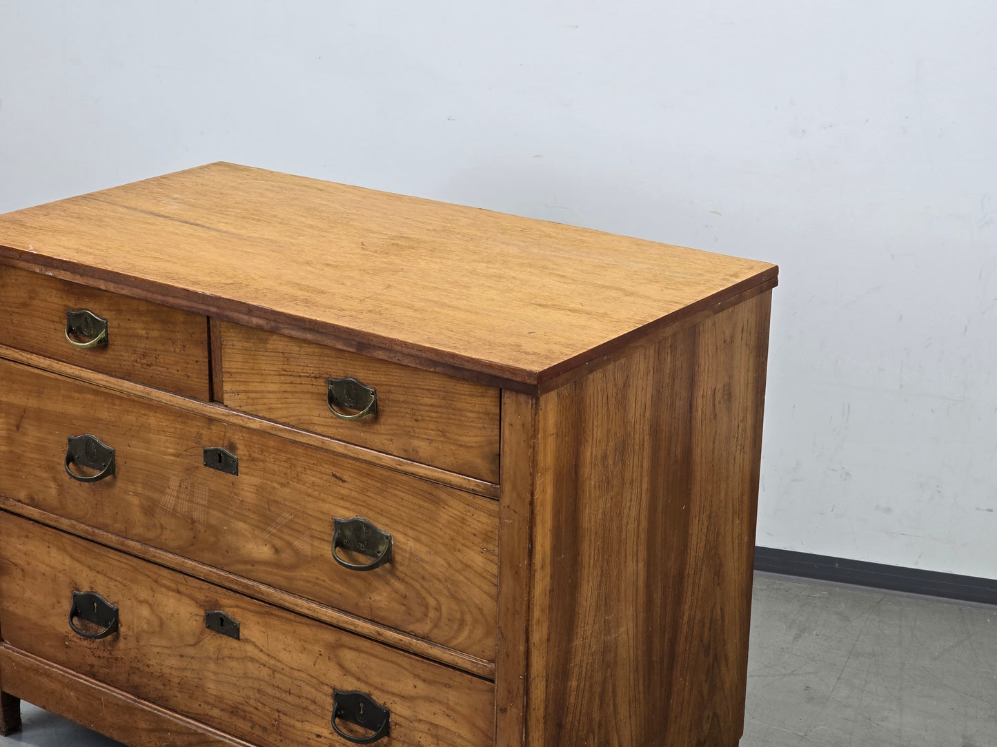 ANTIKE KOMMODE Biedermeier Holz Schubladen Schrank Vintage