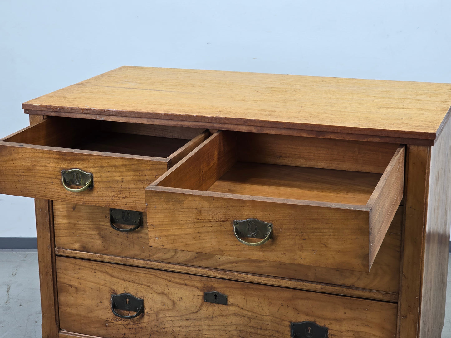 ANTIKE KOMMODE Biedermeier Holz Schubladen Schrank Vintage