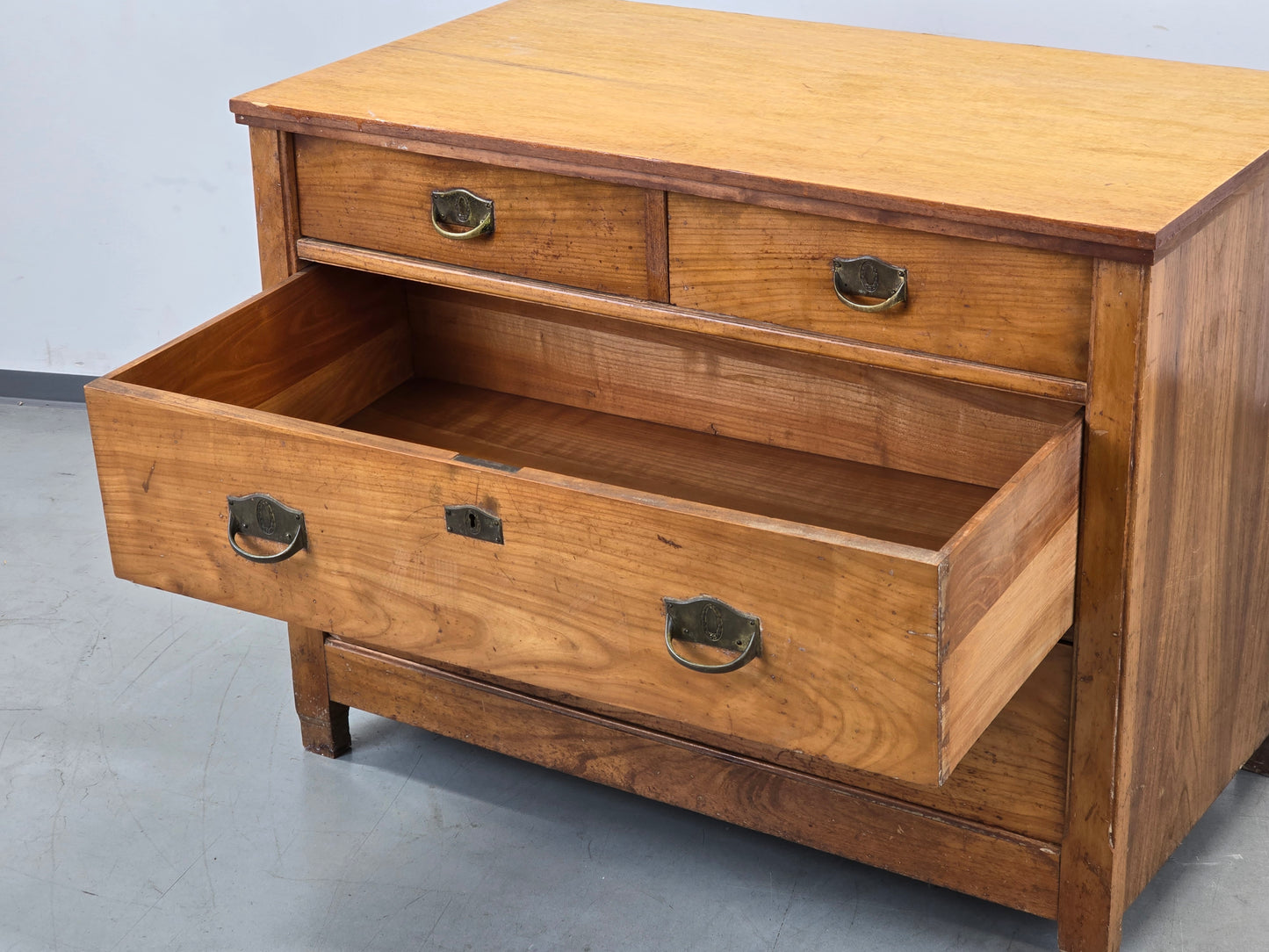 ANTIKE KOMMODE Biedermeier Holz Schubladen Schrank Vintage