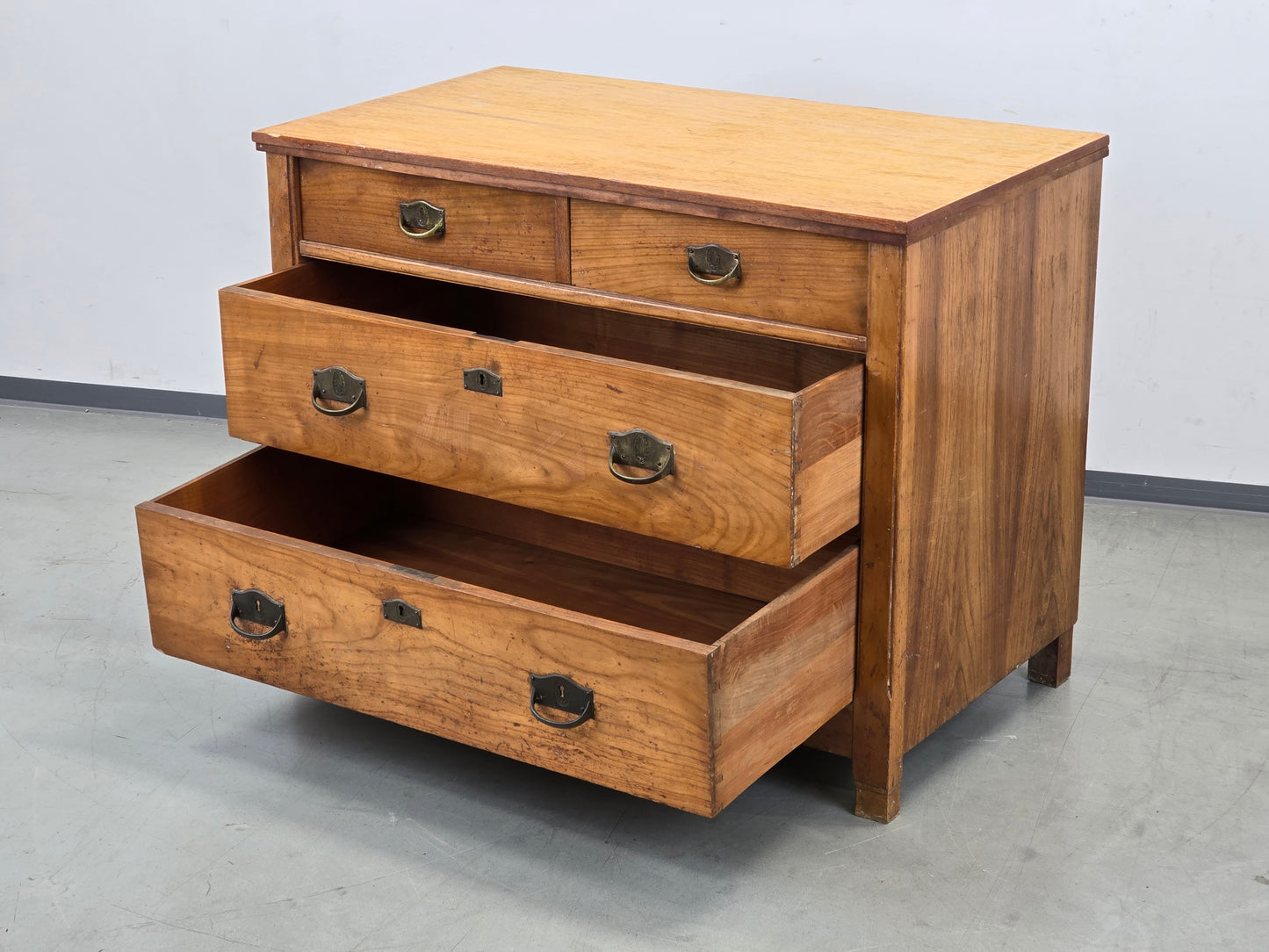 ANTIKE KOMMODE Biedermeier Holz Schubladen Schrank Vintage