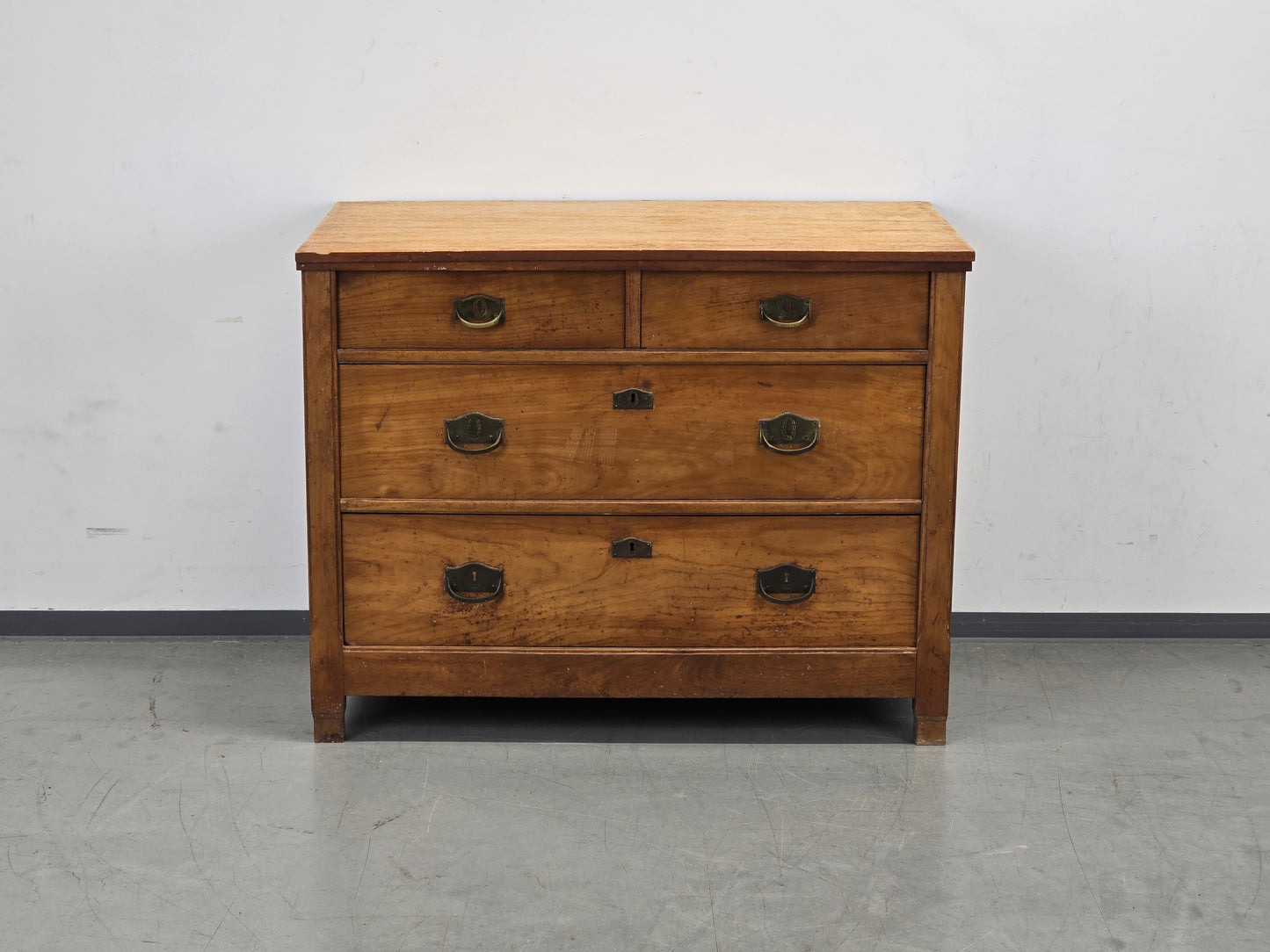 ANTIKE KOMMODE Biedermeier Holz Schubladen Schrank Vintage
