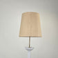 VINTAGE STEHLAMPE Keramik Lotus 60er 70er Italien Hollywood Regency Lampe