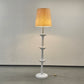 VINTAGE STEHLAMPE Keramik Lotus 60er 70er Italien Hollywood Regency Lampe