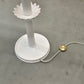 VINTAGE STEHLAMPE Keramik Lotus 60er 70er Italien Hollywood Regency Lampe