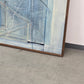 NORMUN NAUGHTAG Ölgemälde Abstrakt Vintage 1976 Mid Century Bild Groß