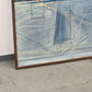 NORMUN NAUGHTAG Ölgemälde Abstrakt Vintage 1976 Mid Century Bild Groß