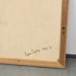 NORMUN NAUGHTAG Ölgemälde Abstrakt Vintage 1976 Mid Century Bild Groß