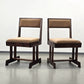 BRUTALIST STUHL Mid Century Vintage Esszimmerstuhl Holz Samt Retro