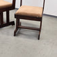 BRUTALIST STUHL Mid Century Vintage Esszimmerstuhl Holz Samt Retro