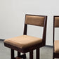 BRUTALIST STUHL Mid Century Vintage Esszimmerstuhl Holz Samt Retro