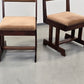 BRUTALIST STUHL Mid Century Vintage Esszimmerstuhl Holz Samt Retro