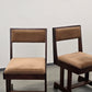 BRUTALIST STUHL Mid Century Vintage Esszimmerstuhl Holz Samt Retro