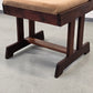 BRUTALIST STUHL Mid Century Vintage Esszimmerstuhl Holz Samt Retro