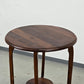 ANTIKER BEISTELLTISCH Jugendstil Blumentisch Holz Rund Vintage Couchtisch