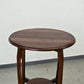 ANTIKER BEISTELLTISCH Jugendstil Blumentisch Holz Rund Vintage Couchtisch