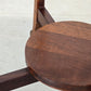 ANTIKER BEISTELLTISCH Jugendstil Blumentisch Holz Rund Vintage Couchtisch