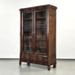 ANTIKE VITRINE Biedermeier Bücherschrank Mahagoni Schrank