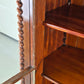 ANTIKE VITRINE Biedermeier Bücherschrank Mahagoni Schrank