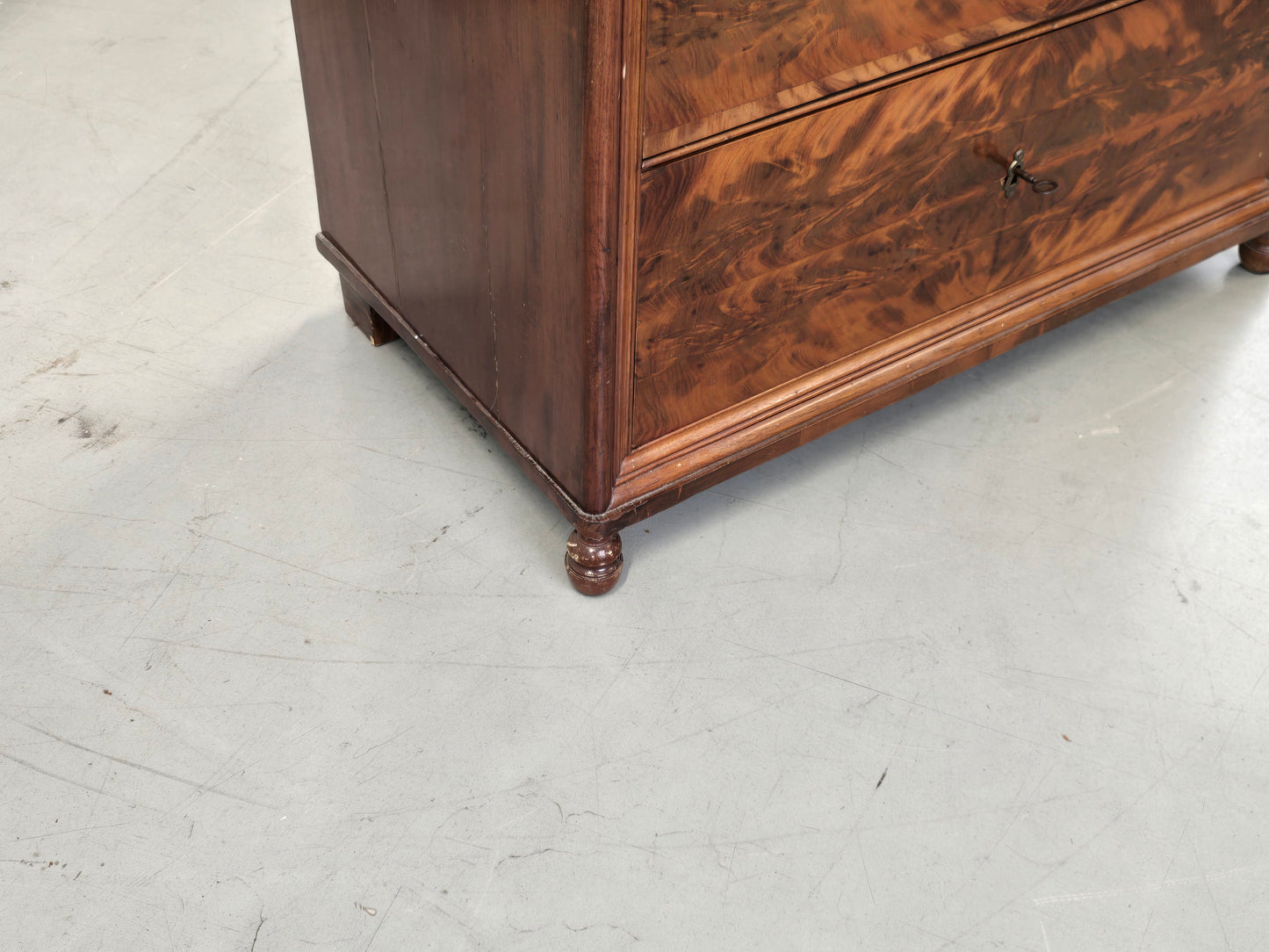 BIEDERMEIER SEKRETÄR Mahagoni Schreibschrank Antik Schrank Vintage Kommode