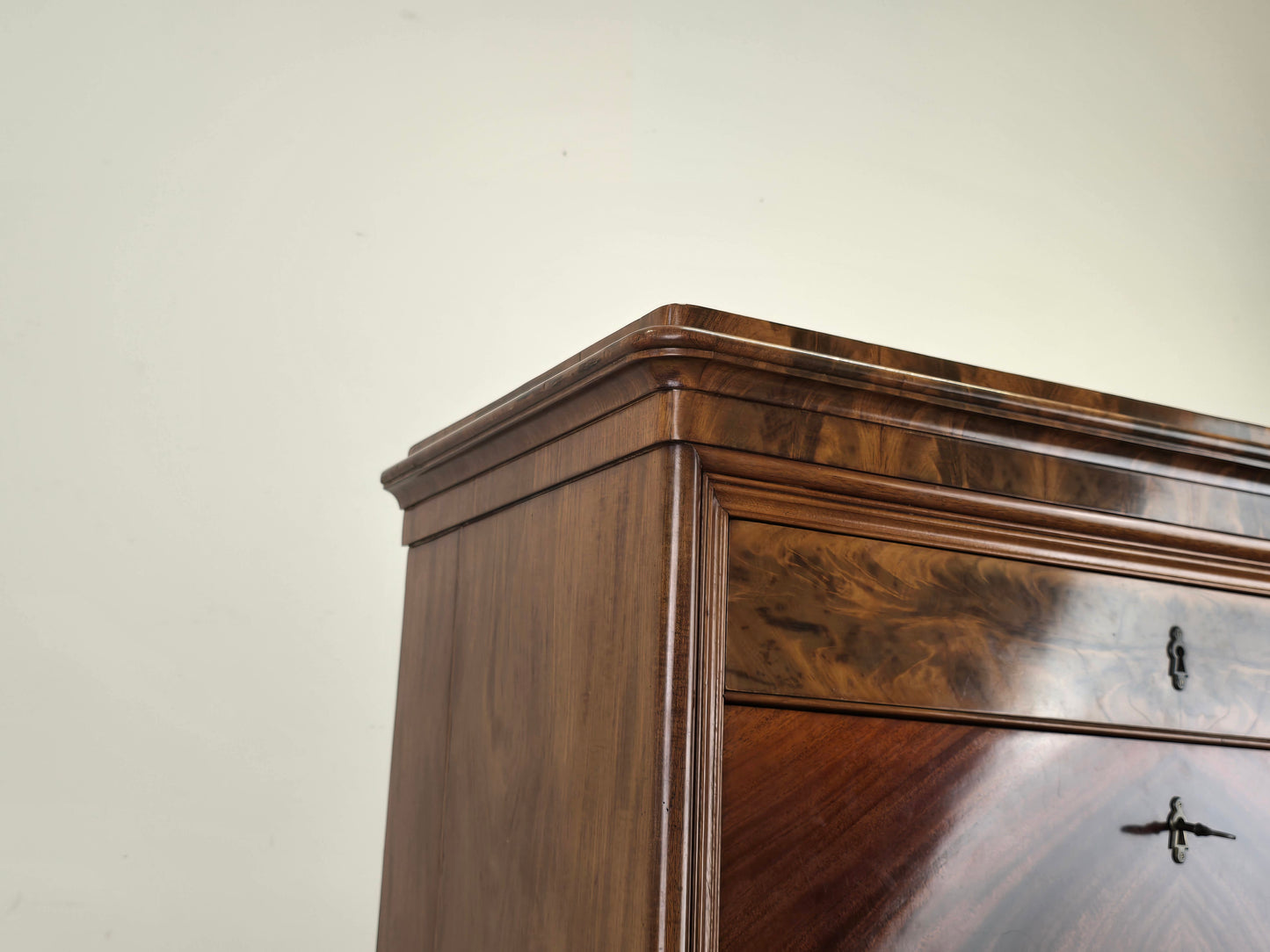 BIEDERMEIER SEKRETÄR Mahagoni Schreibschrank Antik Schrank Vintage Kommode