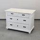 BIEDERMEIER KOMMODE Weiss Shabby Chic Landhaus Vintage Holz Alt