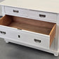 BIEDERMEIER KOMMODE Weiss Shabby Chic Landhaus Vintage Holz Alt