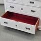BIEDERMEIER KOMMODE Weiss Shabby Chic Landhaus Vintage Holz Alt