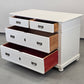 BIEDERMEIER KOMMODE Weiss Shabby Chic Landhaus Vintage Holz Alt
