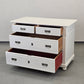 BIEDERMEIER KOMMODE Weiss Shabby Chic Landhaus Vintage Holz Alt