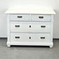 BIEDERMEIER KOMMODE Weiss Shabby Chic Landhaus Vintage Holz Alt