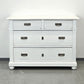 BIEDERMEIER KOMMODE Weiss Shabby Chic Landhaus Vintage Holz Alt