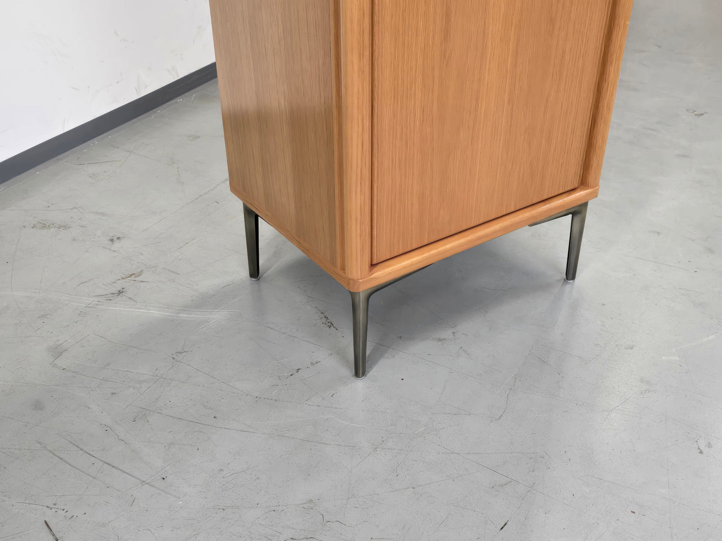 VINTAGE SCHRANK Eiche Besenschrank Design Highboard Garderobe Retro DB1