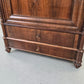 ANTIQUER SCHRANK Biedermeier Kleiderschrank Wäscheschrank Nussbaum Holz Antik