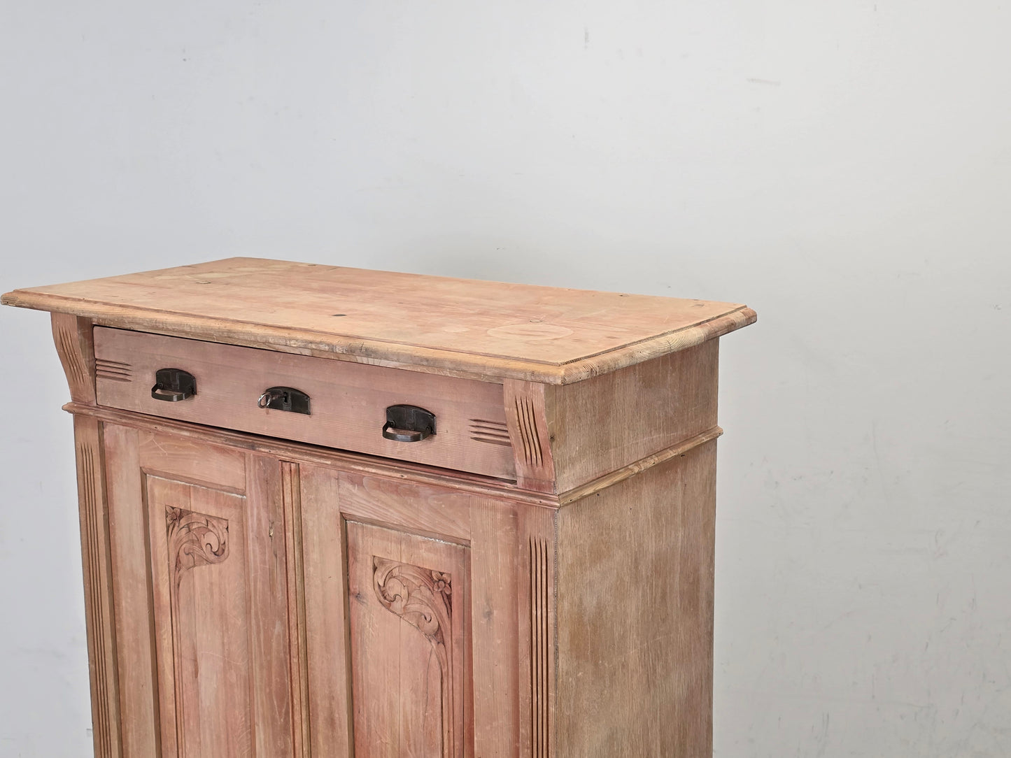 JUGENDSTIL VERTIKO Schrank Weichholz Antik Kommode Halbschrank Anrichte Vintage