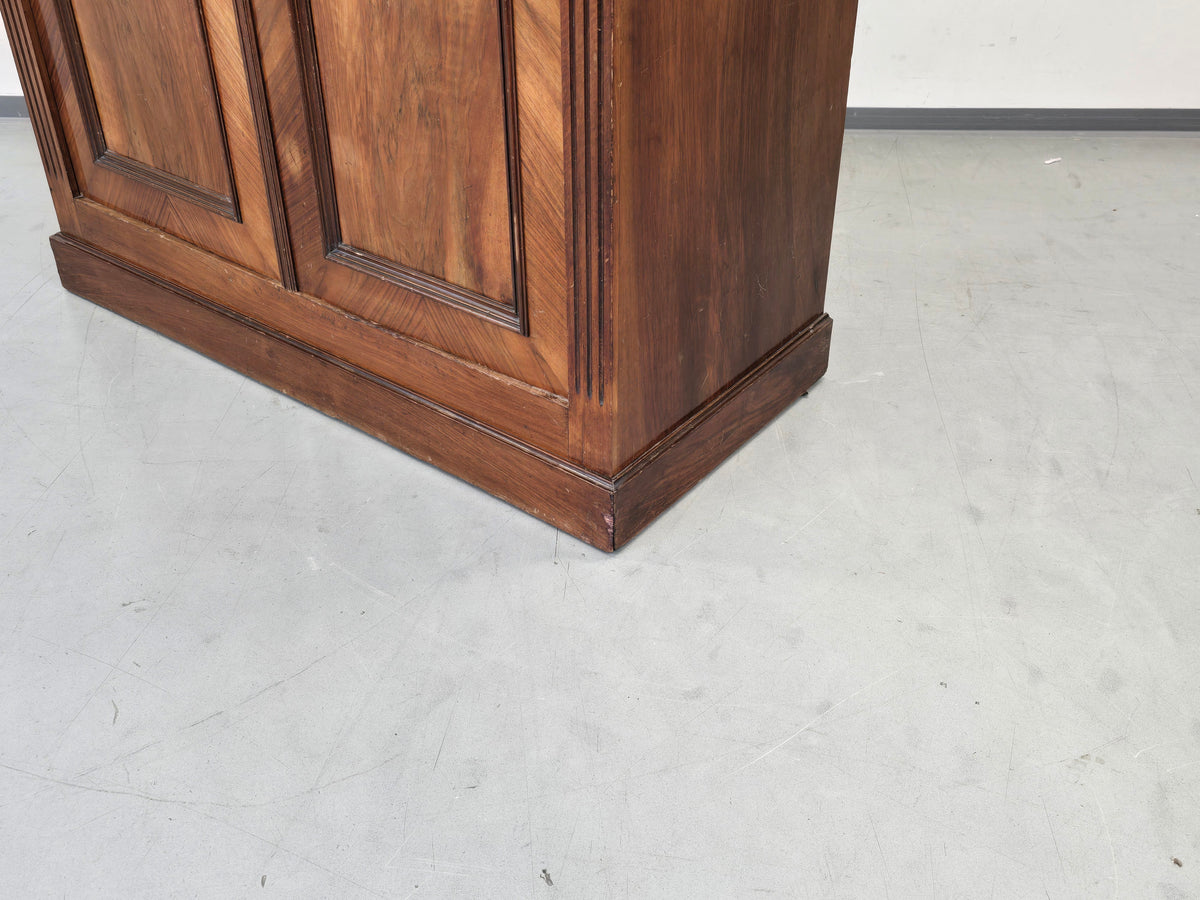 BIEDERMEIER SCHRANK Nussbaum Kleiderschrank Dielenschrank Antik Massiv