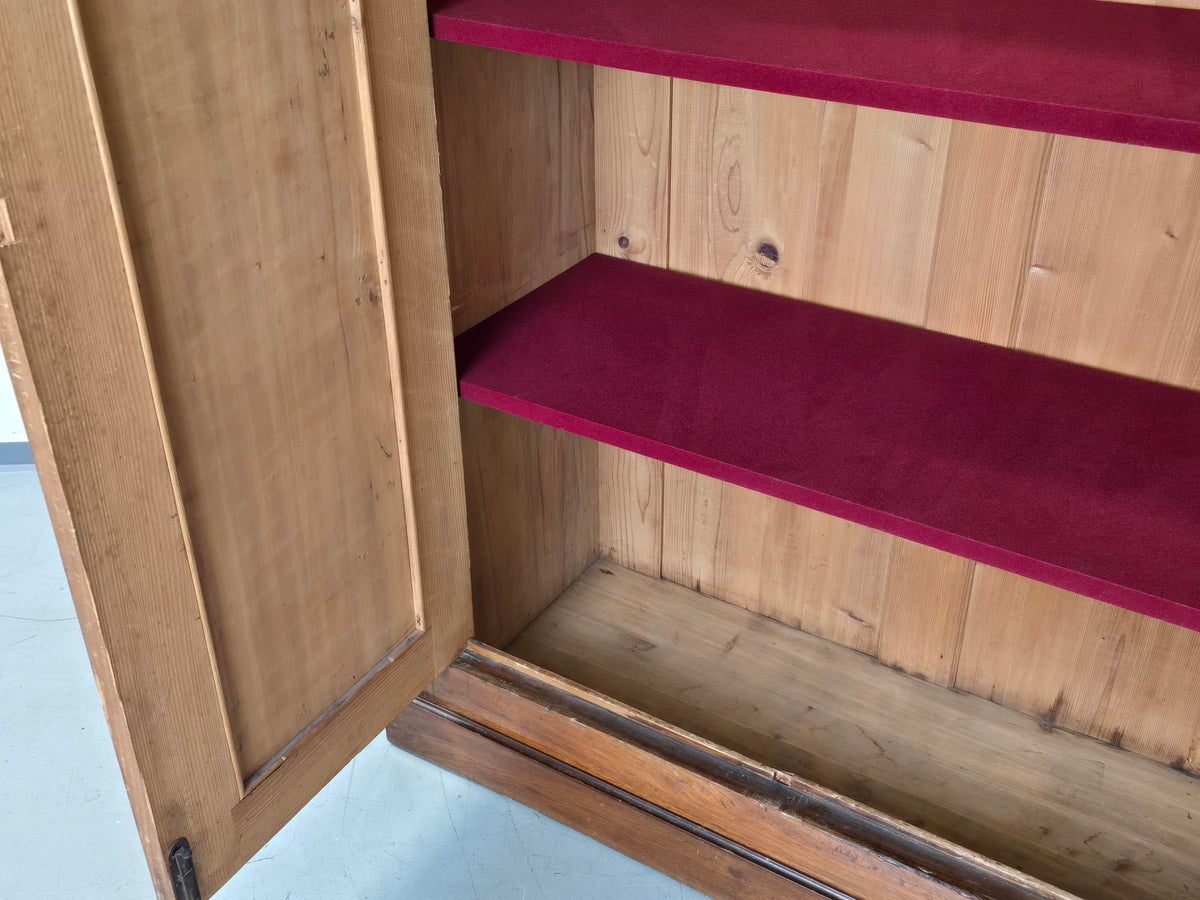 BIEDERMEIER SCHRANK Nussbaum Kleiderschrank Dielenschrank Antik Massiv