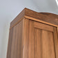 JUGENDSTIL KLEIDERSCHRANK Nussbaum Antik Spiegelschrank Intarsie 1920