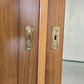 JUGENDSTIL KLEIDERSCHRANK Nussbaum Antik Spiegelschrank Intarsie 1920