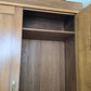 JUGENDSTIL KLEIDERSCHRANK Nussbaum Antik Spiegelschrank Intarsie 1920