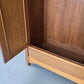 JUGENDSTIL KLEIDERSCHRANK Nussbaum Antik Spiegelschrank Intarsie 1920