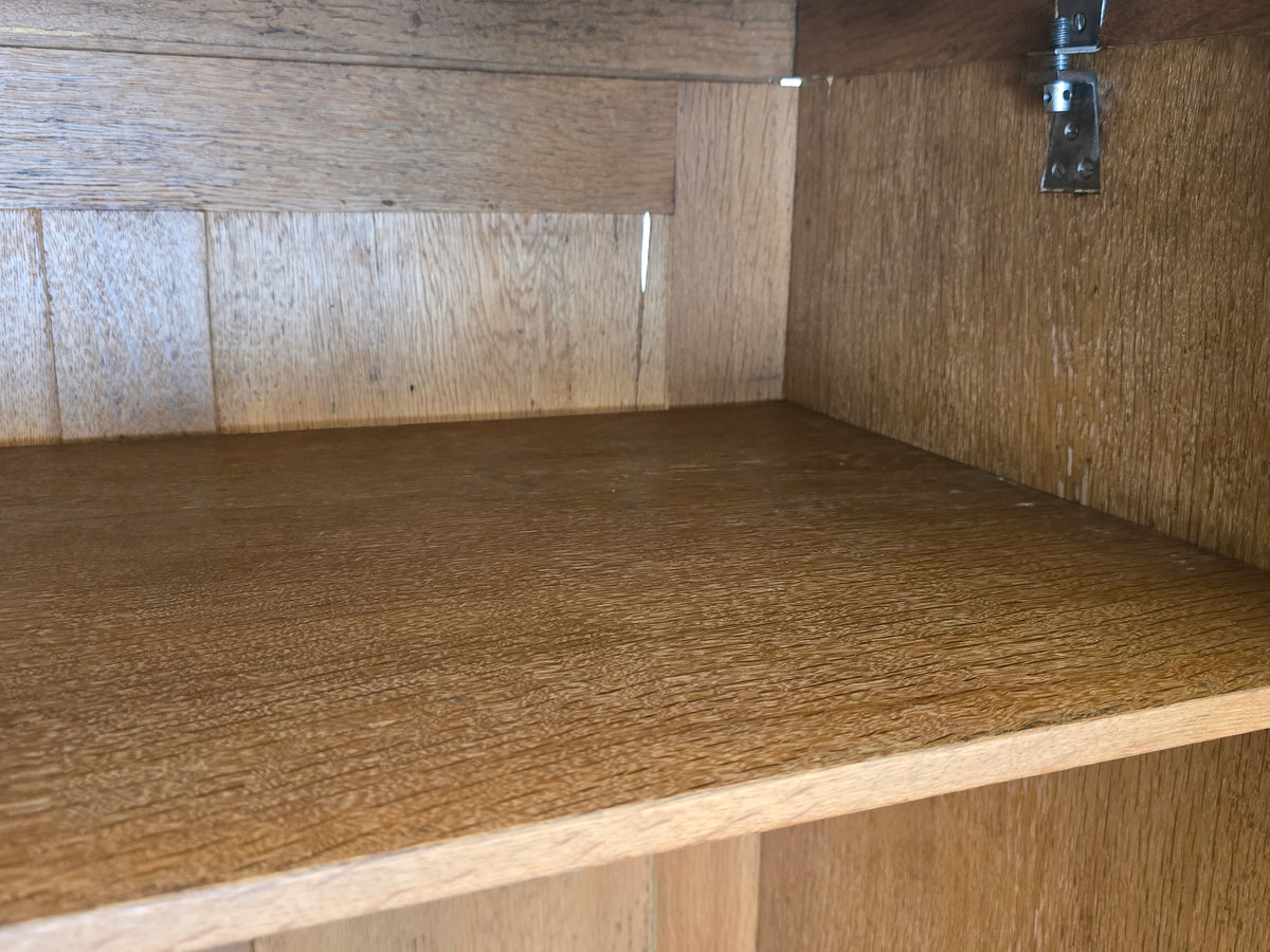 JUGENDSTIL KLEIDERSCHRANK Nussbaum Antik Spiegelschrank Intarsie 1920