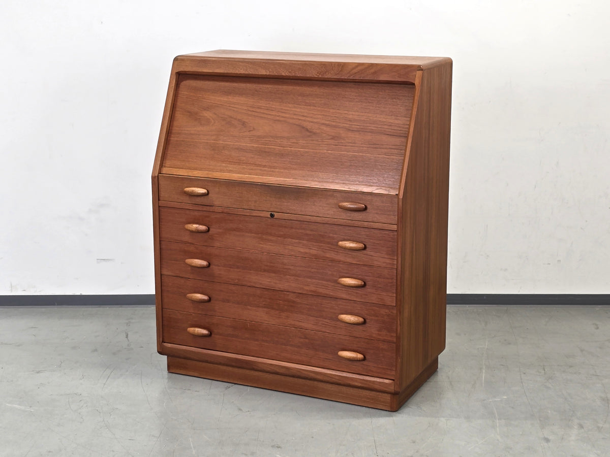 DYRLUND Sekretär Teak Mid Century Dänisch Vintage Kommode Desk Schreibtisch 60s