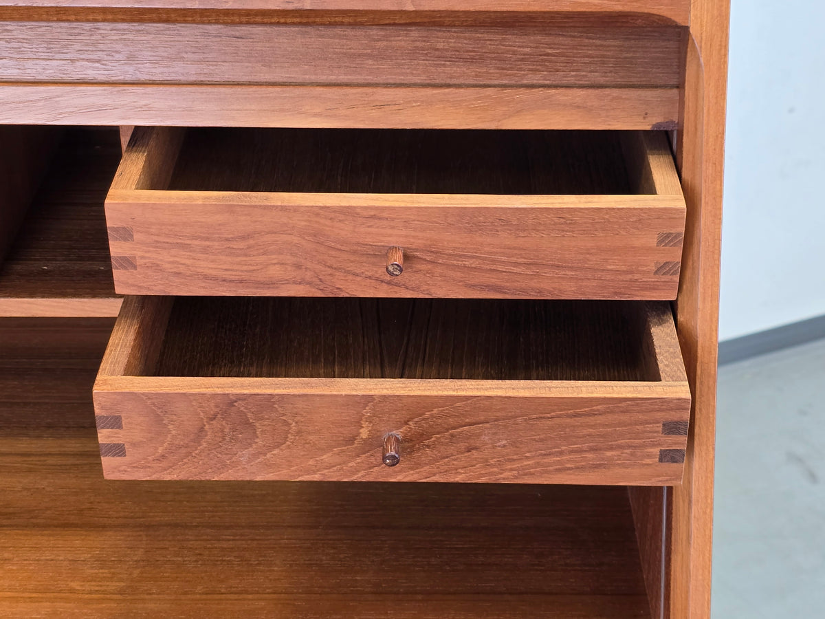 DYRLUND Sekretär Teak Mid Century Dänisch Vintage Kommode Desk Schreibtisch 60s