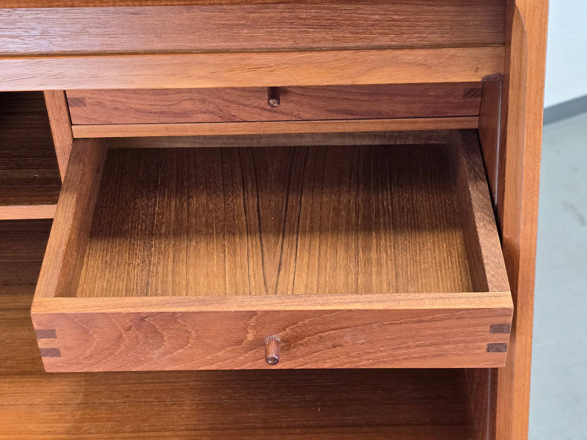 DYRLUND Sekretär Teak Mid Century Dänisch Vintage Kommode Desk Schreibtisch 60s